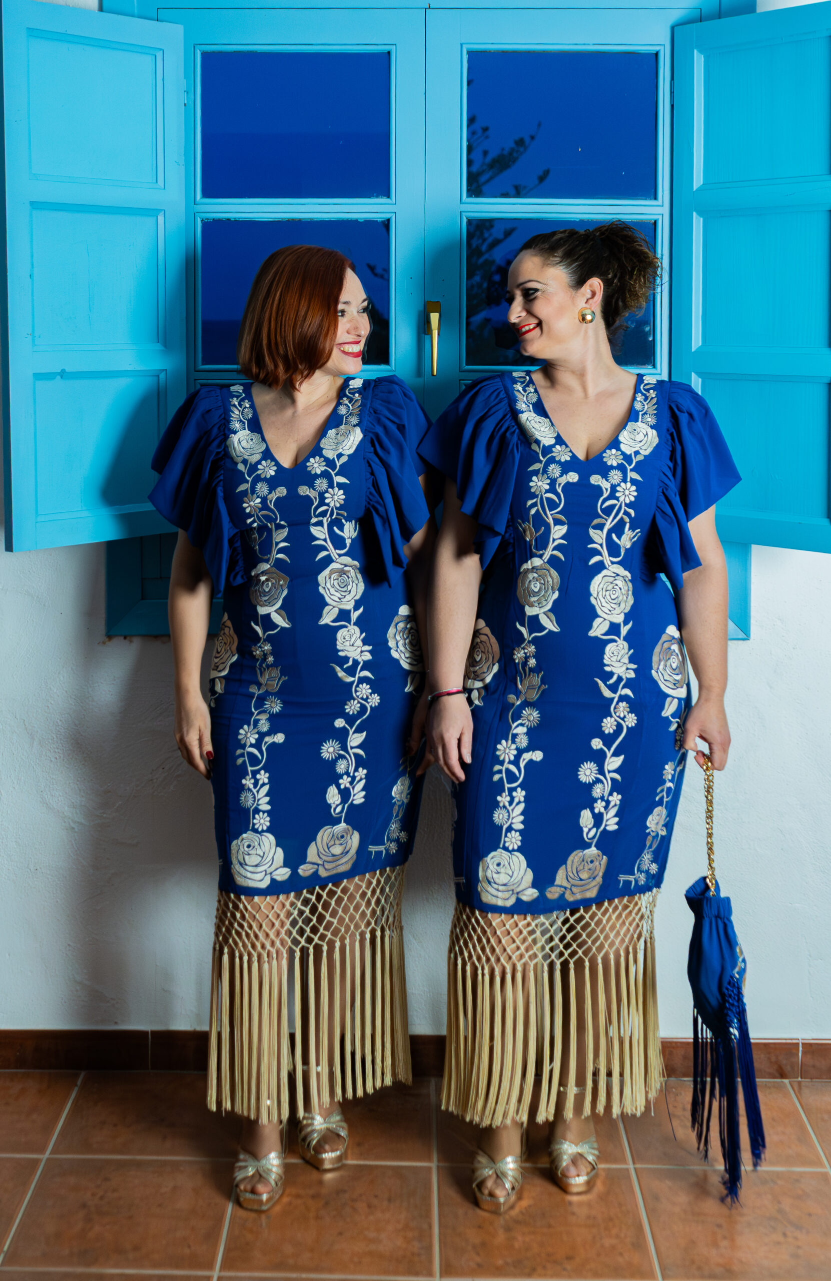 Kahyra Vestido Rosal Azul