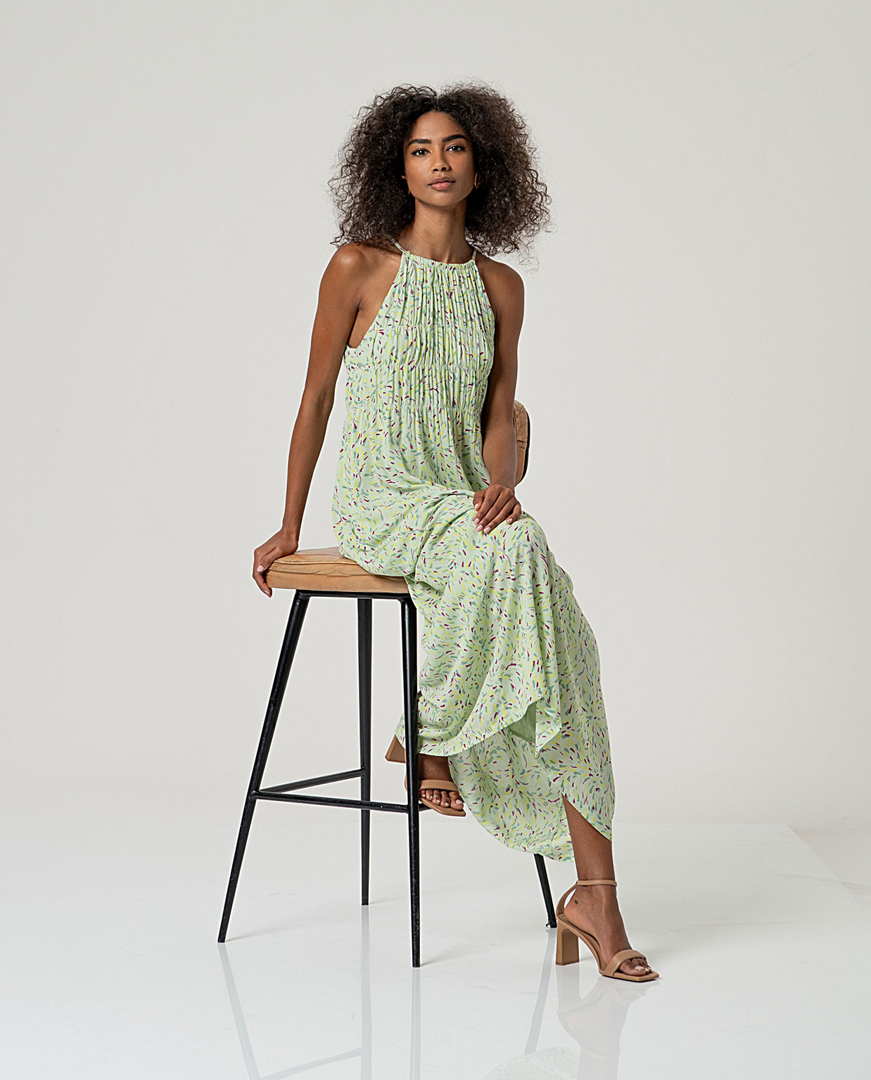 Surkana Vestido Tirantes Largo Verde - Imagen 3