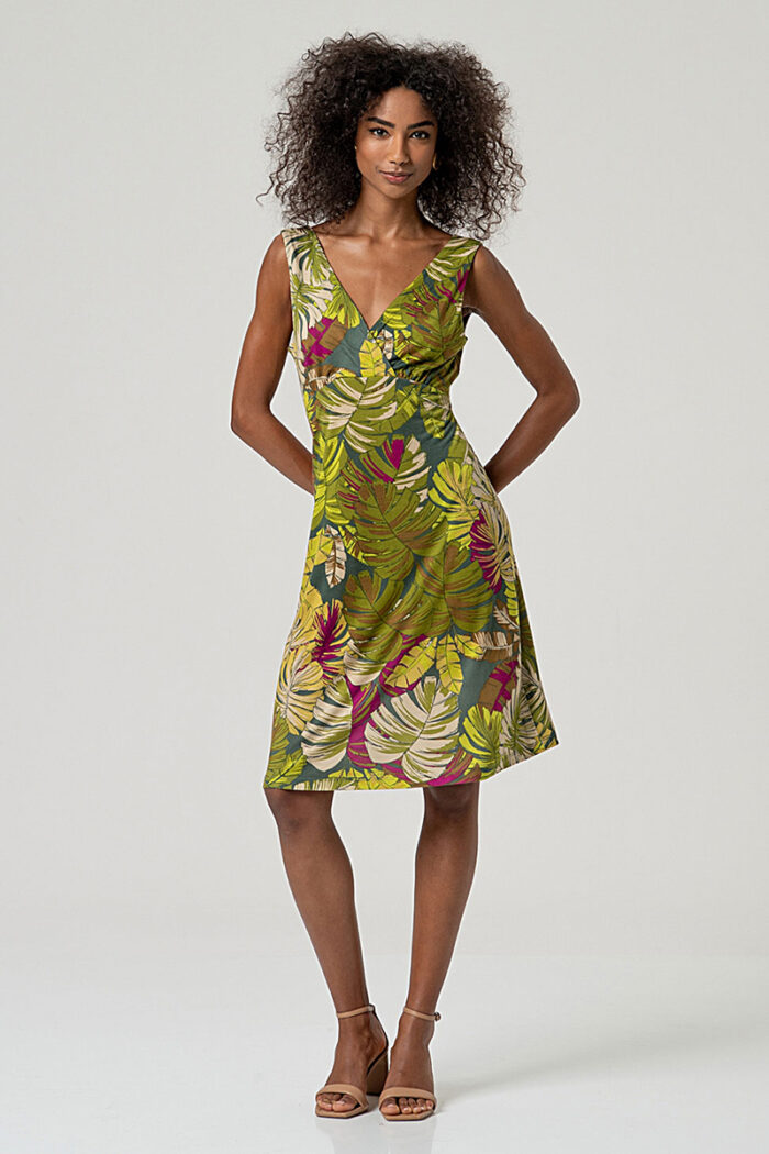 Surkana Vestido Corto Escote Cruzado