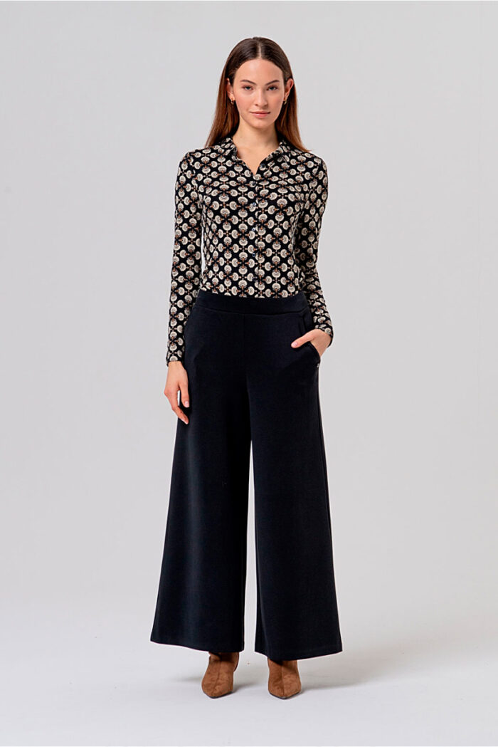 Surkana Pantalón Ancho De Punto De Modal