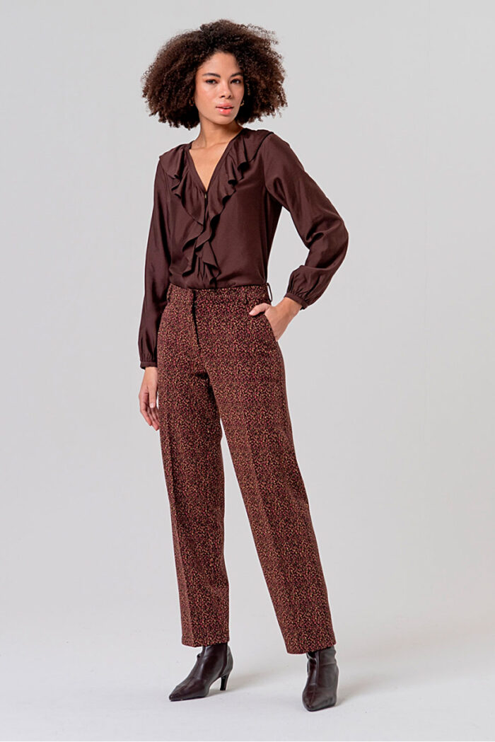 Surkana Pantalón Recto Efecto Tweed